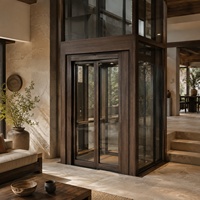 Ascenseur de Visite Verticale en Verre Intégral pour Villa de Luxe, Certifié CE, Idéal pour la Rénovation Résidentielle