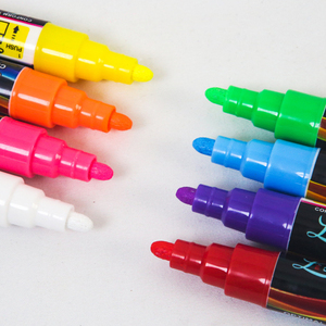 Viết Trên Bảng Đen Nhãn Windows Mirrors Không Độc Hại Neon Lỏng Huỳnh Quang Phấn Đánh Dấu - Product Image 4