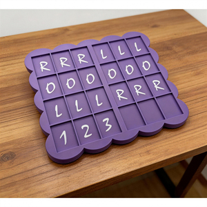 Vassoio per Piastre da Mahjong Stampato in 3D per Pratica, Tavola di Posizionamento per Allenamento Sinistro e Destro, Piastra di Posizionamento e Stoccaggio per Disposizione del Mahjong - Product Image 5