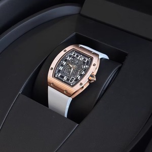 Reloj de Lujo Ultrafino con Esfera Hueca, Caja de Metal, Correa de Goma, Deportivo, Automático, Edición Limitada, Diseño Personalizado - Product Image 6
