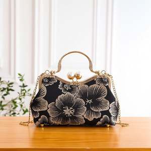 2025 <span class=keywords><strong>Prom</strong></span> Perlen-Stickerei Blumen-Handtaschen Luxuriöse Abendtaschen für Damen Hochzeit Chinesischer Stil Glitzernde Clutch-Tasche - Product Image 5