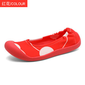 Dernière nouveauté couleur nude ballet chaussures plates danse filles baskets en caoutchouc marche petite quantité commande personnaliser fabricant - Product Image 5