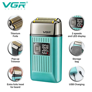 Vgr V-357 macchina da <span class=keywords><strong>barba</strong></span> da uomo impermeabile Ipx6 rasoio elettrico professionale ricaricabile per <span class=keywords><strong>barba</strong></span> e calva - Product Image 2