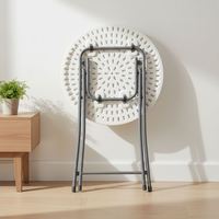 Table de pique-nique rectangulaire pliable en plastique, légère, durable, moderne et de haute qualité, idéale pour les événements, les fêtes et les brunchs
