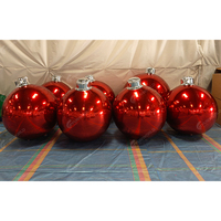 Décorations de Noël gonflables colorées et réutilisables Boule d'ornement de Noël Décoration de luxe Maison Moderne