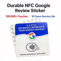 Autocollant personnalisé NFC pour avis Google, plaque NFC italienne avec code QR