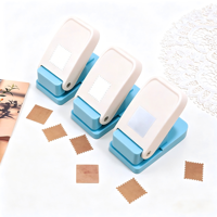 Perforatrice carrée artisanale pour scrapbooking, 25 mm (1 pouce), perforatrice à levier, perforatrice à embosser, mini perforatrice décorative, pour loisirs créatifs en papier, en métal robuste