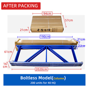Étagères de stockage d'entrepôt en acier laminé <span class=keywords><strong>à</strong></span> froid réglables et durables, type <span class=keywords><strong>à</strong></span> boucle enfichable, niveaux personnalisables, rayonnage <span class=keywords><strong>à</strong></span> <span class=keywords><strong>palettes</strong></span> - Product Image 4