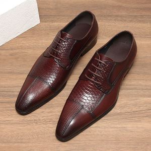Nuevos Zapatos de Cuero para Hombre, de Alta Gama, con Estampado de Cuero, Transpirables, de Piel Vacuna, Casuales, Deportivos, de Vestir, Otoñales, Impermeables - Product Image 4