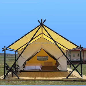 Tentes de luxe pour le glamping en plein air, hôtels, stations balnéaires et <span class=keywords><strong>campings</strong></span>, tente safari carrée de 4*6m à <span class=keywords><strong>vendre</strong></span> - Product Image 4