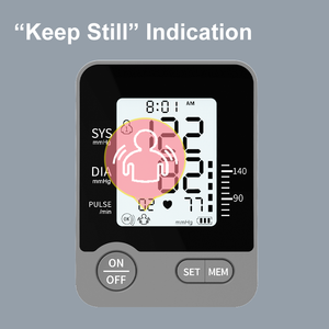 메모리 저장 전력 소스를 <span class=keywords><strong>120</strong></span> 불규칙한 심장 박동 감지 대형 LCD 암 혈압 모니터 - Product Image 6