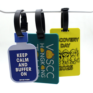 Tùy Chỉnh Vui Hành Lý Thẻ Đầy Màu Sắc Độc Đáo Mềm Cao Su UV <span class=keywords><strong>In</strong></span> Ấn Tùy Chỉnh Cá Nhân Nhãn Logo Với Tùy Chỉnh Màu Sắc Và Kích Cỡ - Product Image 5