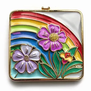 OEM/ODM Manufacturer Customized Creative Rainbow Enamel Metal Pins LGBT Brave Lapel Badge For Souvenirs
