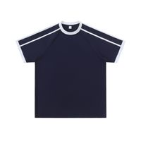 T-shirt unisexe à manches courtes et col rond en polaire Sorona, style décontracté d'été, pour couple, motif brodé, idéal pour la publicité