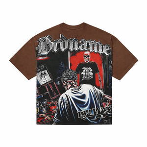 T-shirt vintage à imprimé de points de bande dessinée, style pop art rétro, col rond, streetwear <span class=keywords><strong>d</strong></span>écontracté, pull-over - Product Image 2