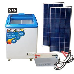 <span class=keywords><strong>Mini</strong></span> <span class=keywords><strong>congélateur</strong></span> à glace <span class=keywords><strong>horizontal</strong></span>, SD-158Y 12v 220V, porte en verre ouverte - Product Image 2