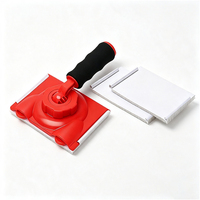 Accessoires ménagers : Brosse à peinture à fibres de nylon plates de 5 pouces pour la séparation des couleurs, outil mural polyvalent pour le finissage