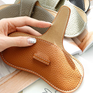 Étui à lunettes en cuir PU pochette à lunettes de soleil voyage Portable lunettes couverture hommes et femmes lunettes de soleil étui de protection - Product Image 6