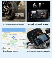 Caméra de tableau de bord 4G télécommandée 2K GPS Carplay Android Auto moto moniteur de pression des pneus à distance diffusion en direct