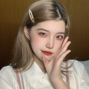 Coreano retrò nero bianco block check perni per capelli signore eleganti forcine Bling lega alligatore fermagli per capelli accessori per ragazze - Product Image 3