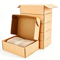 Boîte d'expédition en carton ondulé écologique, boîte en carton, boîte avion, boîte pliable à fermeture facile, emballage à faible coût
