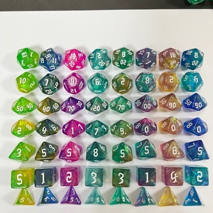 7 nuovi e sfaccettati camaleonti a due colori <span class=keywords><strong>D</strong></span> & <span class=keywords><strong>D</strong></span> dadi in plastica quadrati gruppo di corsa digitale per giocatori dungeon e draghi - Product Image 2