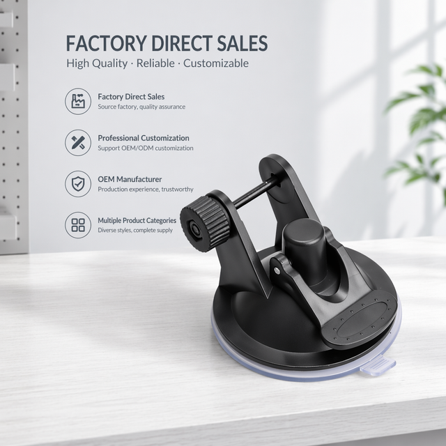 Universal 68mm Dashboard Windshield Car Holder with Strong Suction Cup Vehicle Dash Camera Mount for Camping & Hiking