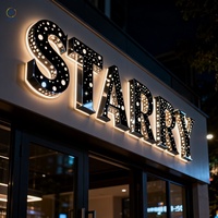 Enseigne lumineuse LED rétroéclairée personnalisée pour entreprise, lettres murales sur mesure, enseigne lumineuse pour entreprise, logo extérieur