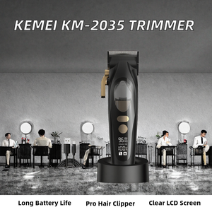 เครื่องตัดผมมืออาชีพ หน้าจอ LCD ใช้แบตเตอรี่ 4000mAh ใช้งานได้นาน เหมาะสำหรับร้านตัดผม ชาร์จไฟได้ - Product Image 2