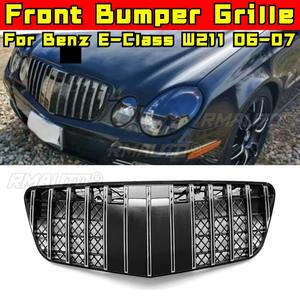 Bandes décoratives pour calandre de voiture, kit carrosserie de calandre de course, calandre avant pour Mercedes Benz Classe E W211 2006-2007 Extérieur - Product Image 2