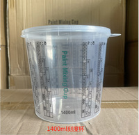 Vente directe usine – Gobelets de mélange pour revêtements liquides 0,5-1L, 1,5L, 3L, 5L, 1300ml – Plastique anti-solvant pour peinture automobile et mobilier