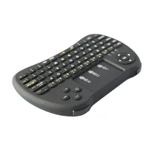 USB Charging backlight wireless mini keyboards air fly mouse remote for PC android tv box