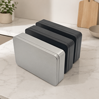 Boîte en fer blanc rectangulaire personnalisée pour emballage cadeau haut de gamme et artisanat, impression facile, logo OEM, fournisseur d'usine en gros