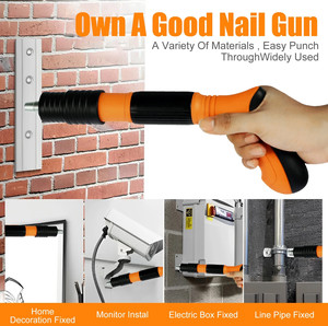 Pistola <span class=keywords><strong>Clavadora</strong></span> Manual Mini de Acero para Techo y Concreto con Barra de Extensión para Clavado en Pisos, Bloques y Paredes de Construcción - Bricolaje - Product Image 2