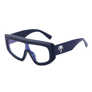 Lunettes de soleil Palm Angels à monture blanche UV400 PC unisexe style sport de plein air - Product Image 2