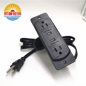 Ổ Cắm Đồ Nội Thất Tích Hợp Của Mỹ Được ETL Phê Duyệt Với Ổ Cắm Sạc Tốc Độ Cao Nhận Dạng Thông Minh USB - Product Image 1