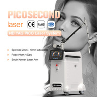 Mesin penghilang tato Laser picodetik, mesin penghilang tato Laser profesional Picosecond Laser 532nm 1064nm