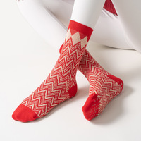Chaussettes de Noël personnalisées tendance, cadeau, antidérapantes, chaussettes de Noël personnalisées, chaussettes de Pilates personnalisées