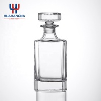 Carafe à whisky sérigraphiée 750 ml avec bouchon, vente chaude, meilleur prix direct usine Chine pour Tequila et Whisky