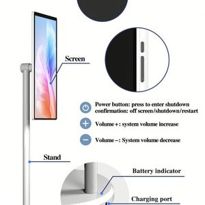 New 27in LED Smart HDTV 1080p Full HD With 10 Point Touch Supported Android <b>TV</b> and Stand <b>White</b> Capacitive Touch Screen Write on - Product Image 2