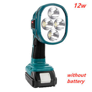 Lámpara LED de trabajo portátil, linterna con batería de litio, herramientas de iluminación USB para <span class=keywords><strong>Makita</strong></span> 14,4-18V/Makiita 3W, 3W/12W 18V - Product Image 6