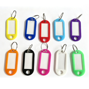 Etiquetas para Llaves WINTEX - 100 Piezas - Anillos para Llaves, Etiquetas de Plástico Duraderas, Porta Llaves Rectangulares Coloridos, Organizadores para Viajes y Mascotas - Product Image 4