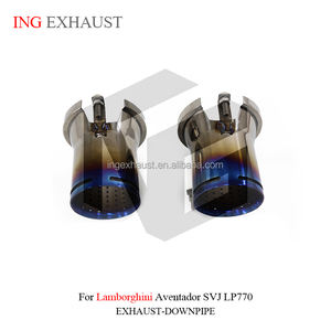 ระบบท่อไอเสียอลูมิเนียมอัลลอยด์ไทเทเนียมสำหรับรถ <span class=keywords><strong>Lamborghini</strong></span> <span class=keywords><strong>Aventador</strong></span> <span class=keywords><strong>svj</strong></span> LP770-4 6.5L <span class=keywords><strong>2018</strong></span>ชิ้น - Product Image 3