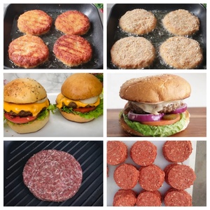 Machine de fabrication de produits carnés Machine automatique à <span class=keywords><strong>hamburger</strong></span> Beaf Meat Patty Fish Chicken Burger Sandwich Patty Machine pour aliments <span class=keywords><strong>KFC</strong></span> - Product Image 5