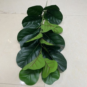 Plante artificielle feuille de violon à tige longue de 80 cm, 23 feuilles, ornement d'intérieur <span class=keywords><strong>sans</strong></span> <span class=keywords><strong>pot</strong></span>, vente en gros - Product Image 4