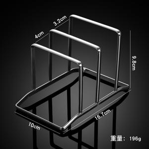 Modern 304 Stainless Steel Pot Lid <b>Rack</b> Oval Shape Dishwasher Safe Kitchen <b>Draining</b> <b>Rack</b> For Cutting Board Storage - Product Image 2