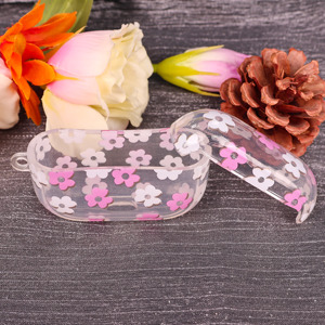 Étui pour écouteurs Bluetooth en acrylique transparent personnalisé, motif coloré, léger et portable, cadeau pour un usage quotidien - Product Image 2