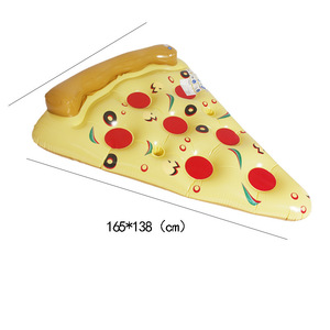 Nouveau matelas flottant gonflable géant en forme de <span class=keywords><strong>pizza</strong></span>, canapé-lit pliable pour l'eau, hamac 165x138cm - Product Image 4