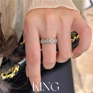 Anillo de Plata de Ley S925 con Diseño de Encaje y Diamantes de la Marca King Silver Jewelry, Anillo Fino para Uso Diario de Mujer - Product Image 5