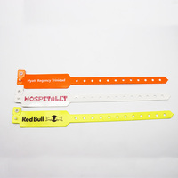 Pulsera RFID de 13.56mhz con Código QR Impresa Personalizada de Un Solo Uso, Pulsera de PVC con NFC para Eventos